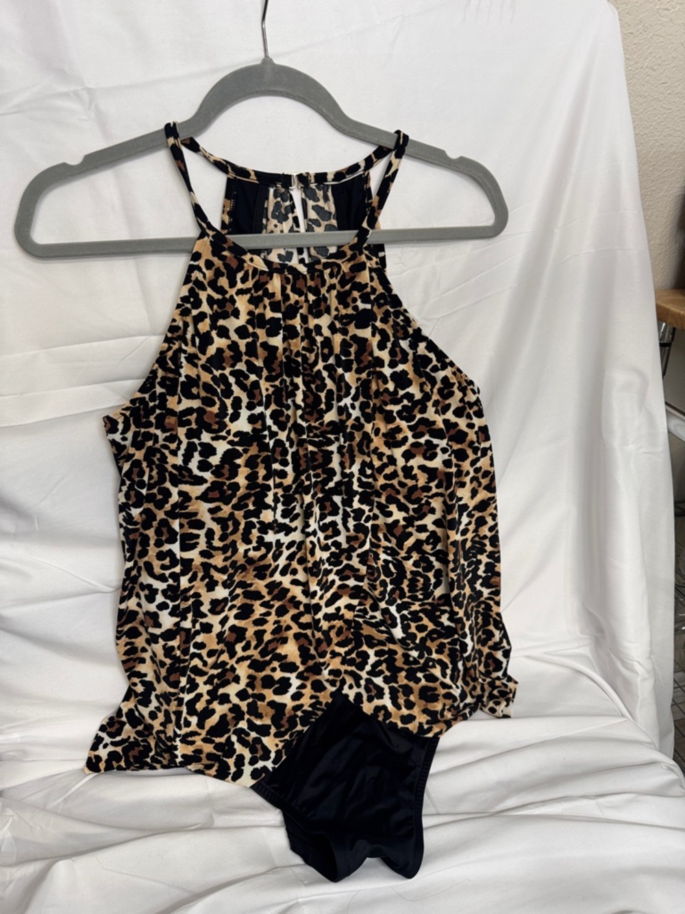 Magicsuit Leopard Print one piece swim in Brown and Black